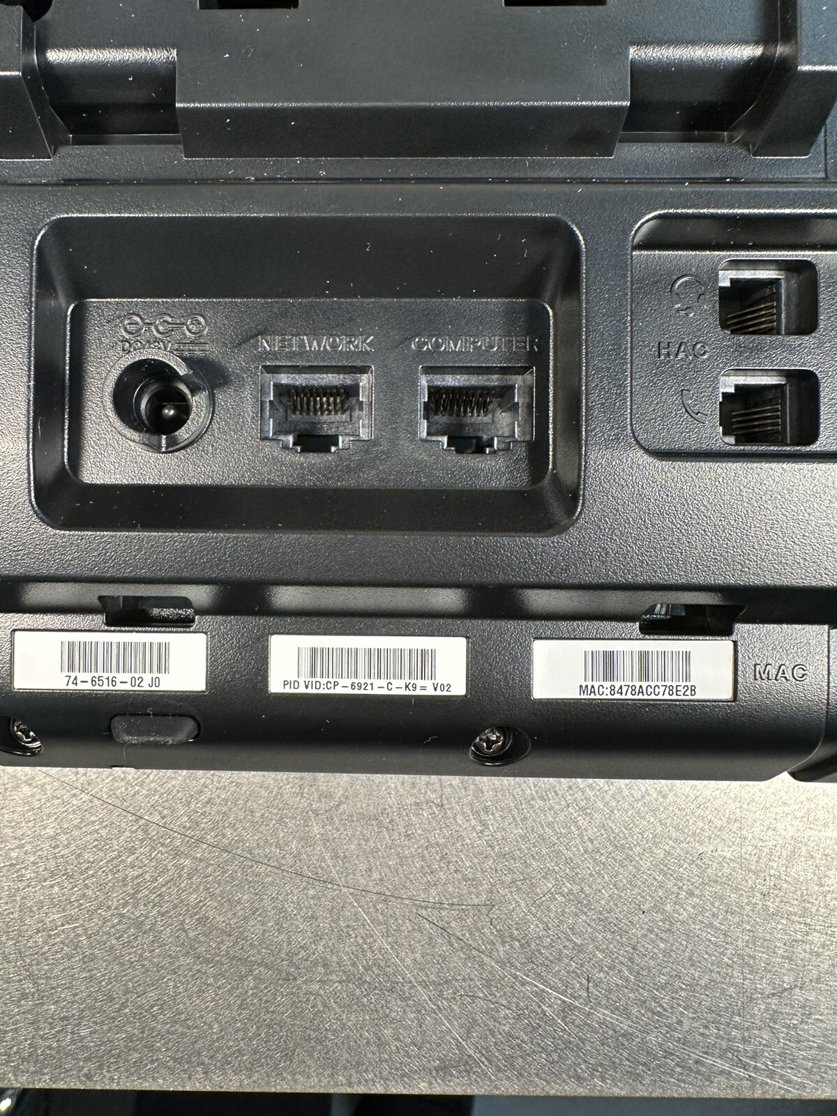 CISCO 6921 IP VOIP Phone CP-6921-C-K9 (BIN-1.2.1)