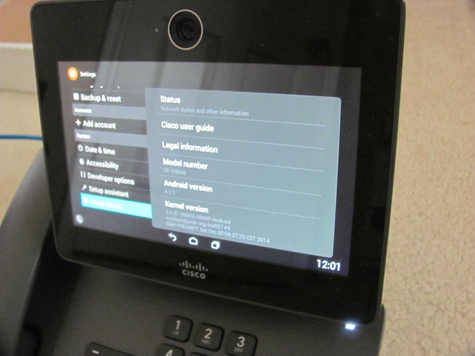 Lot of 2 Cisco DX650 IP Phone CP-DX650-K9 VoIP SIP Phone