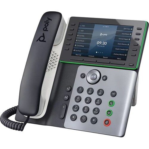 HP Poly Edge E500 IP Phone – 5-inch Screen – PoE-enabled – Desktop – 82M94AA