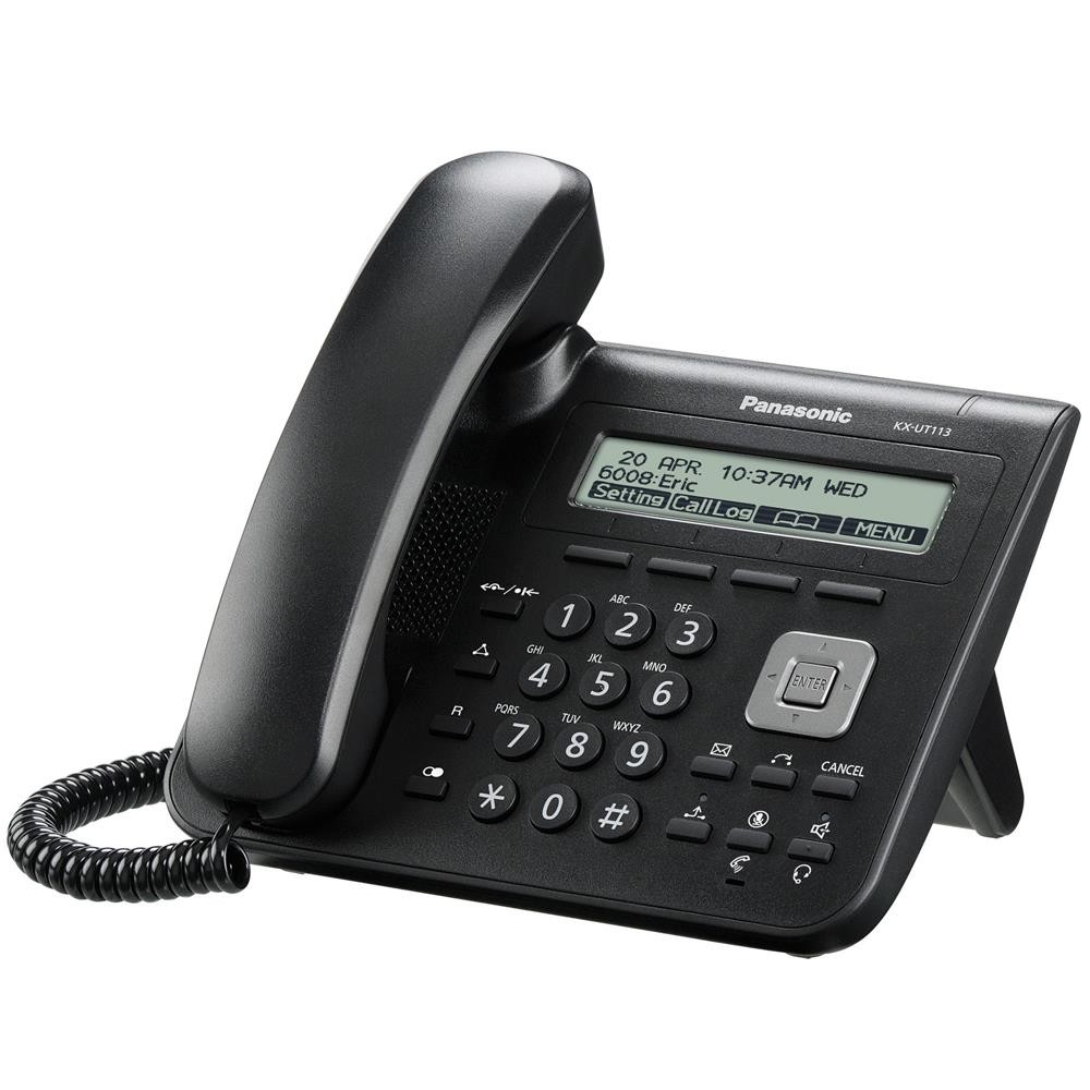 Panasonic SIP KX-UT113 Standard Desk Phone (KX-UT113NE-B) PoE