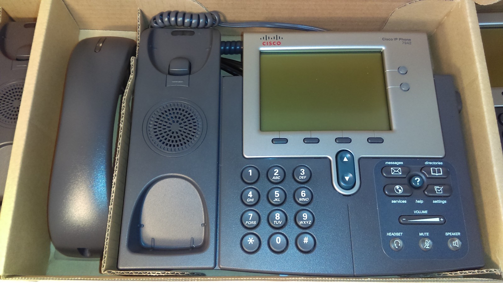 Lot of 3 Cisco Unified IP Phones (Two CP-7942G & One CP-7941G)