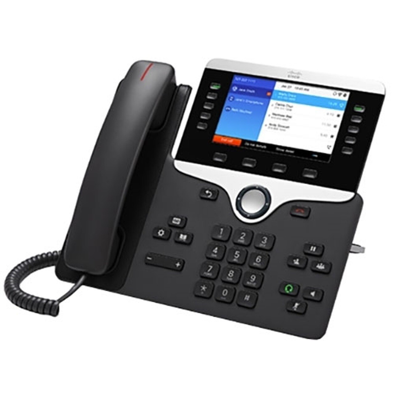Cisco CP-8841 V01 IP Office Phone w/ Cord, Handset & Stand – No AC