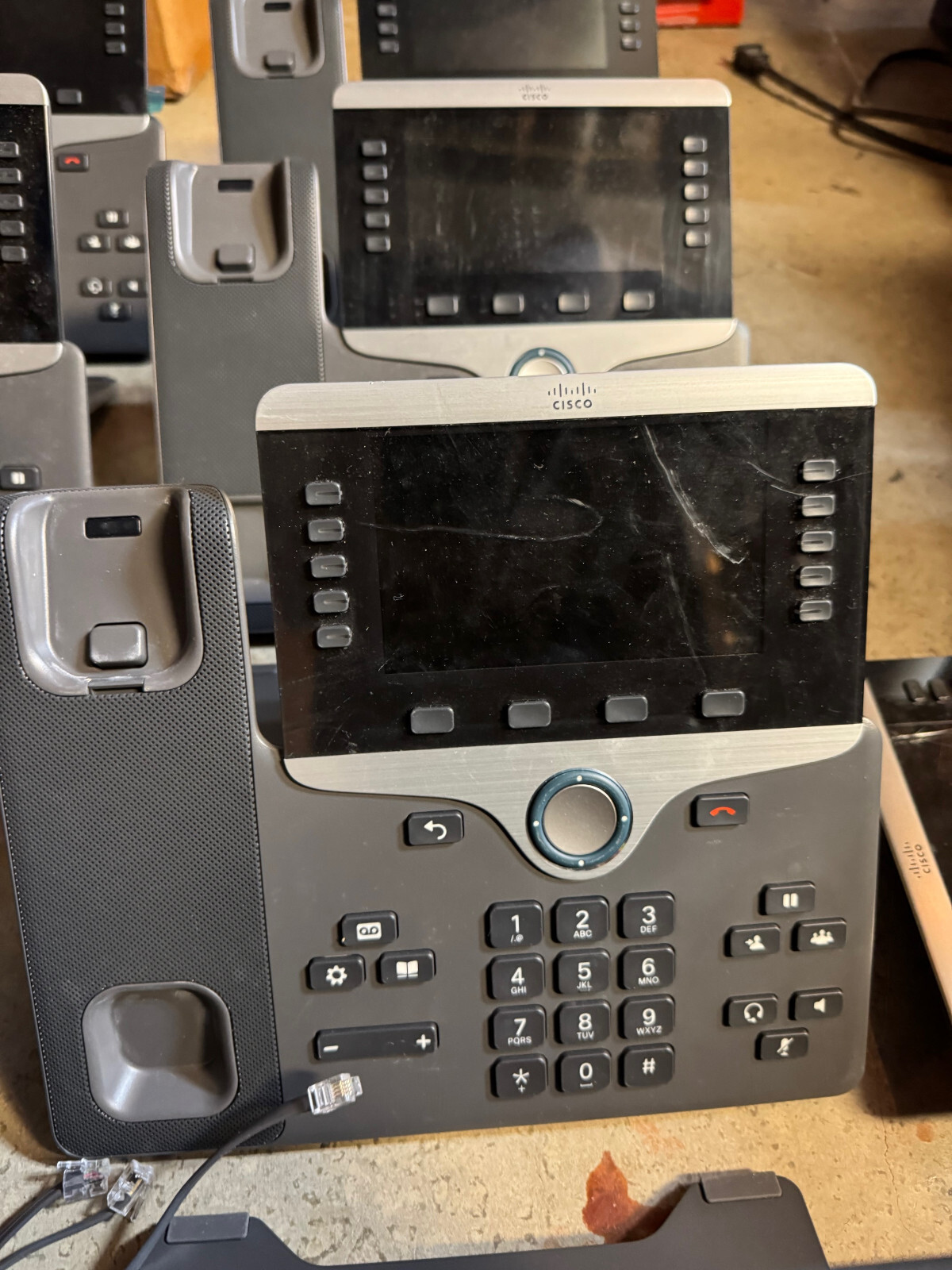 *READ* Lot of 7x Cisco 8841 – 10x handset, 6x stand, 5x psu CP-8841-K9