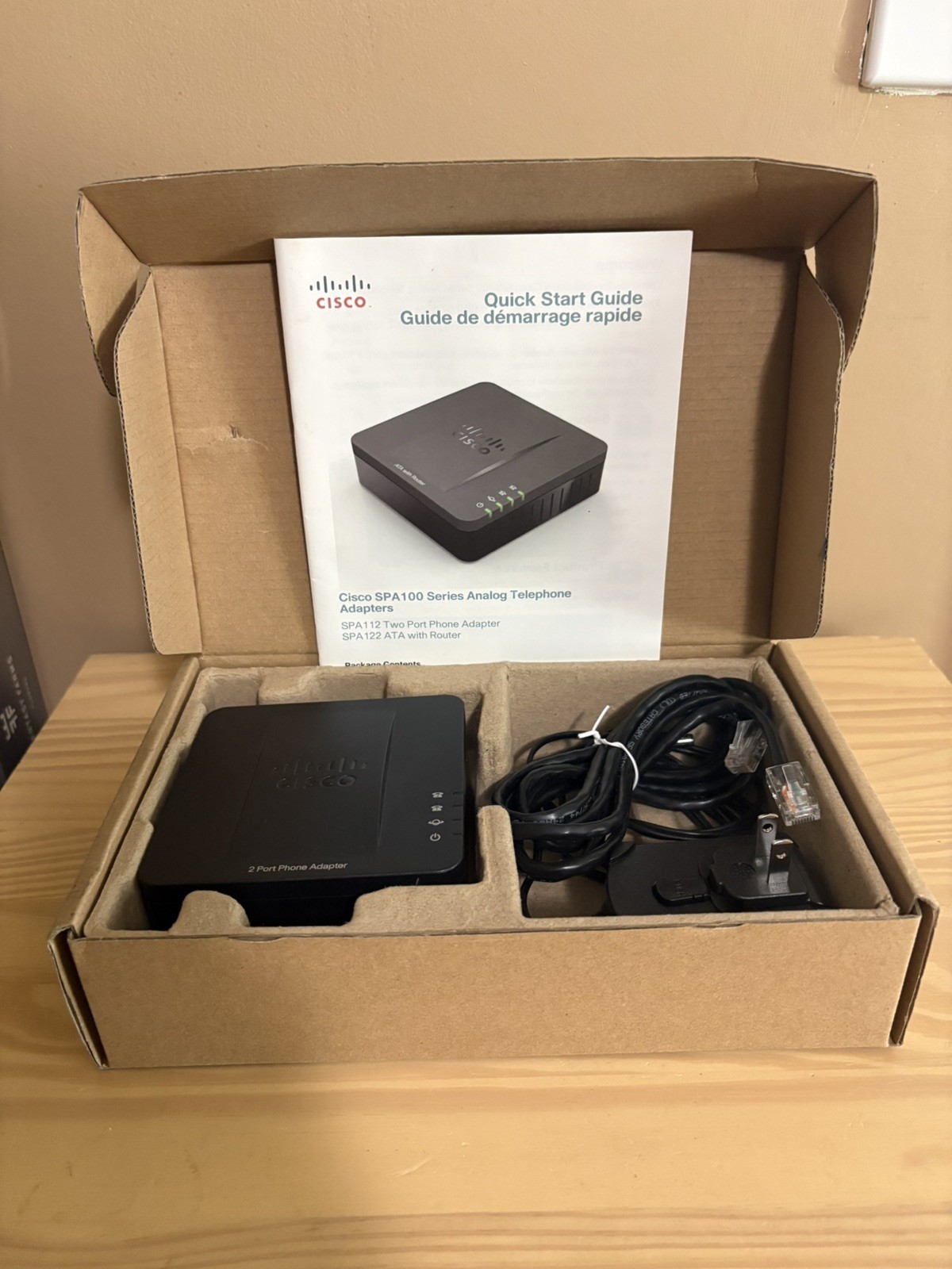 Cisco SPA112 2-Port Phone Adapter Voice and Fax over the Internet