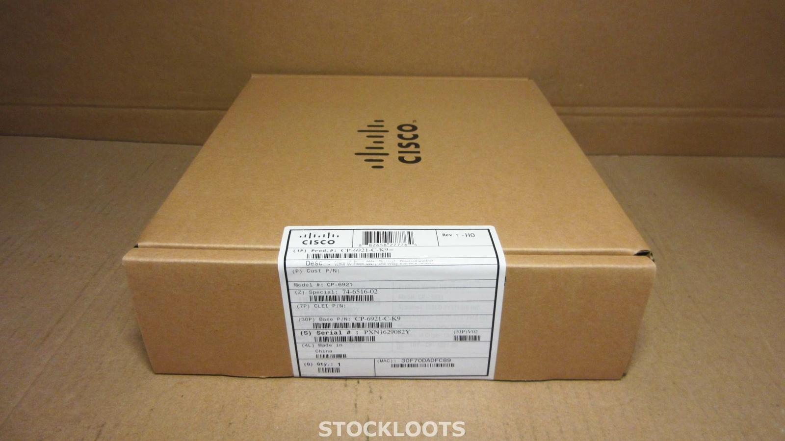 Cisco CP-6921-C-K9 Unified VoIP Desktop Office Phone CP-6921 Black NEW NEW NUOVO
