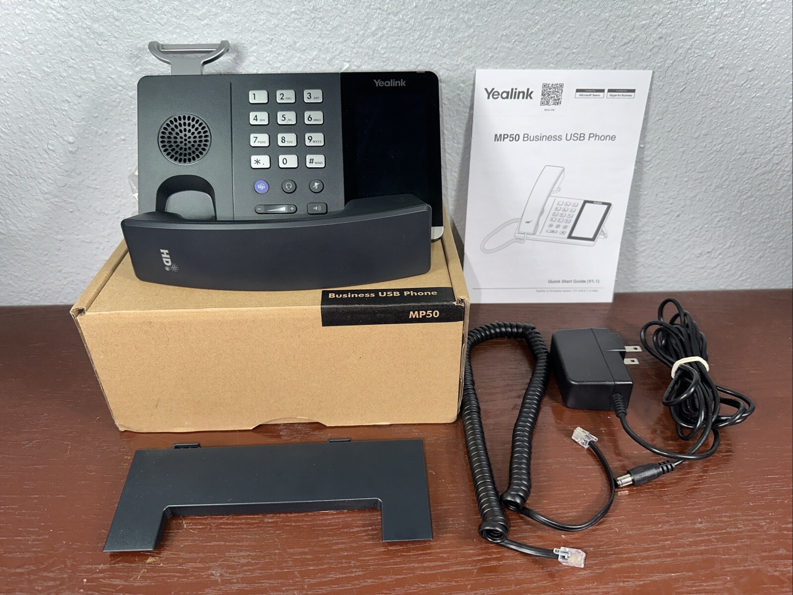 Yealink MP50 USB Business Phone Certified for Microsoft Teams Skype