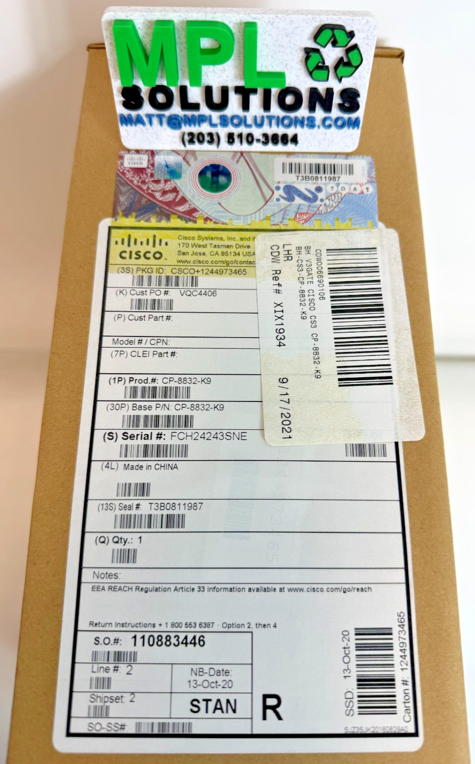 Cisco 8832 IP Conference Phone (CP-8832-K9=) BRAND NEW SEALED, GENUINE QTY AVAIL