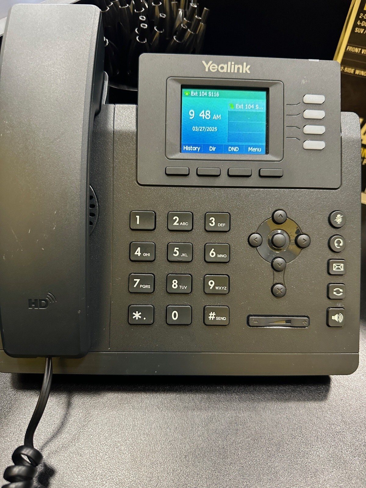 Yealink T33G IP Phone, 4 VoIP Accounts. 2.4-Inch Color Display. Dual-Port…