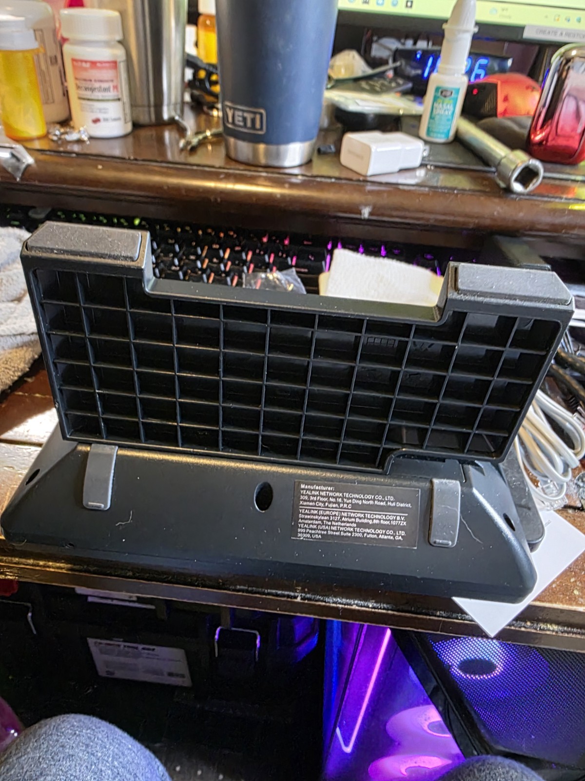 Yealink SIP-T42S Corded IP Phone NOTE: KICK STAND IS BROKEN BUT TESTED & WORKING