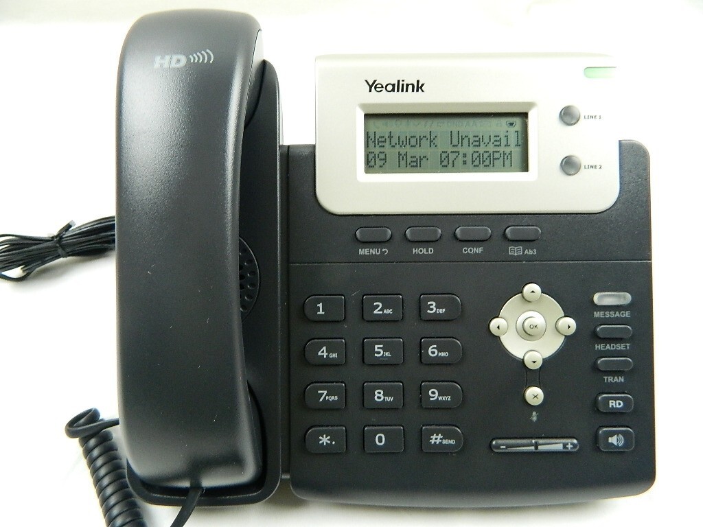 Yealink SIP-T20P LCD Display IP VoiP Professional 2-Line Phone With AC Adapter