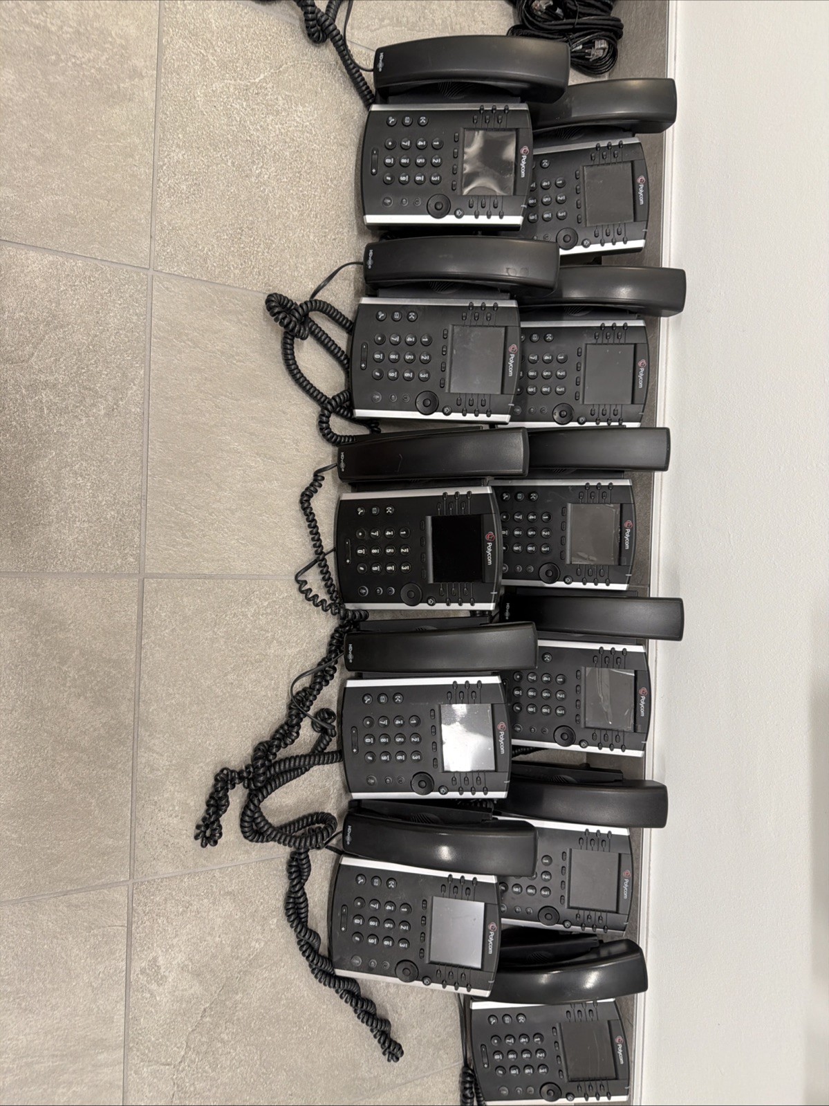 11 Polycom VVX 400 IP Business PoE Telephone 12 lines Voicemail 2200-46157-025