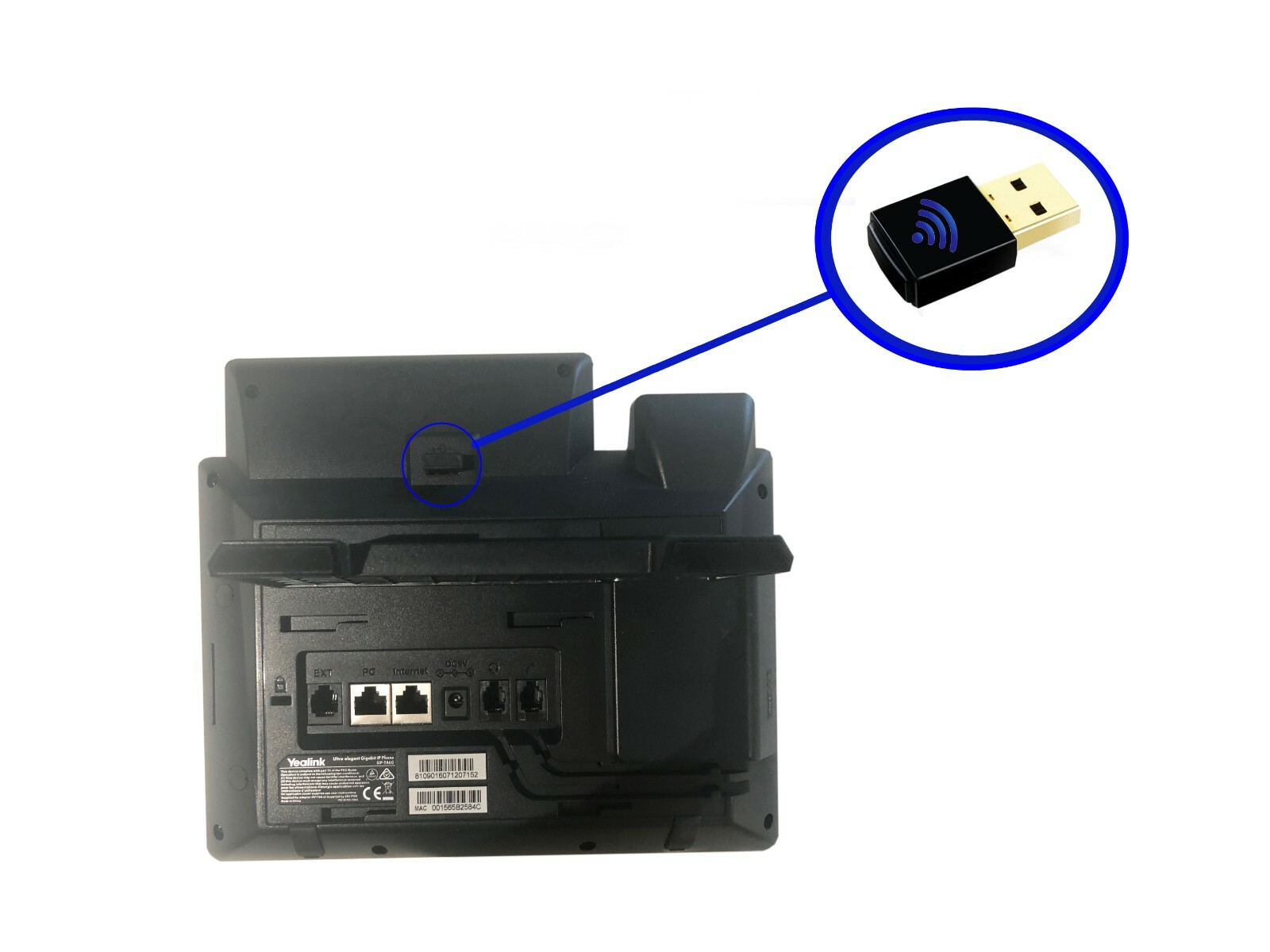 (6PK) Support Yealink WF40 WiFi USB Dongle for SIP T27G,T29G,T46G,T48G T46ST48S