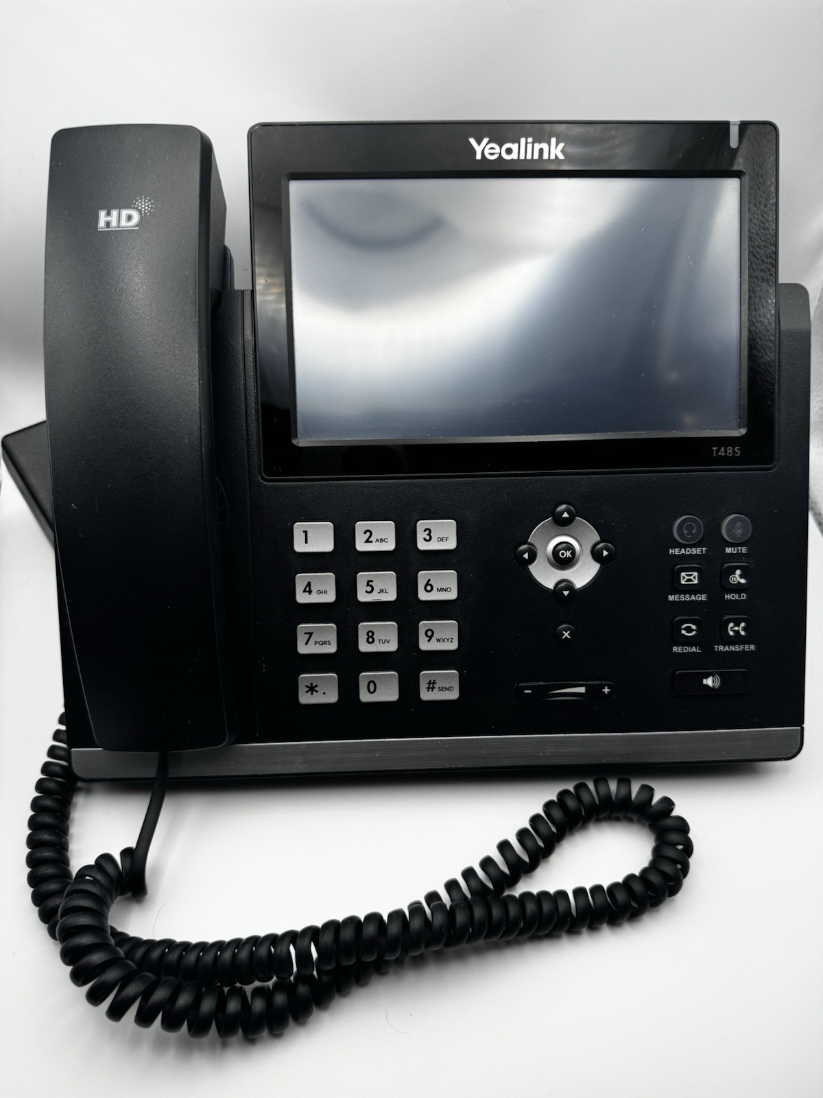 Yealink SIP-T48S 16-Line Gigabit IP Phone 7″ Color Touchscreen VoIP w/ Stand