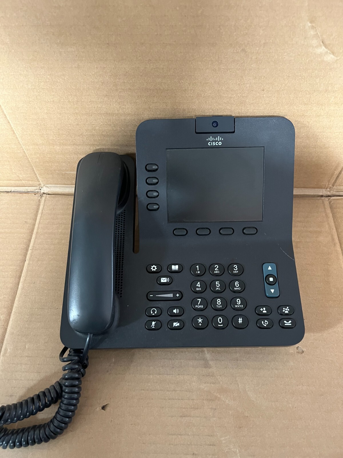 Cisco CP-8945- IP Video Conference Phone w/ Stand Handset Cable