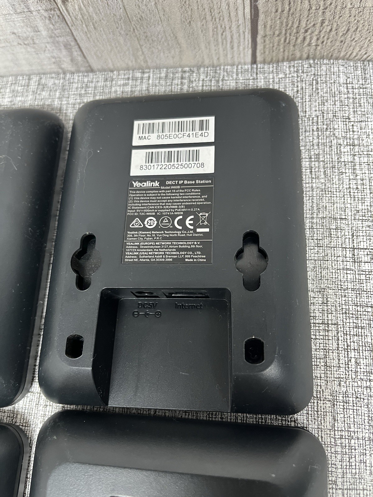 Yealink W60B DECT IP Base Station UNIT ONLY – 4 units