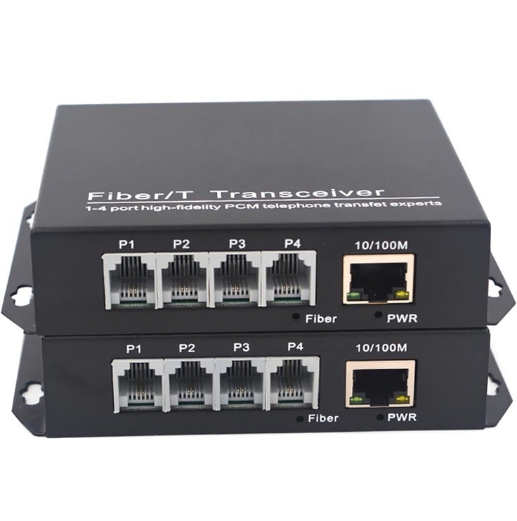POTS Telephones and Ethernet Over Fiber Optic Extenders, Universal 20Km(12.4 mi)