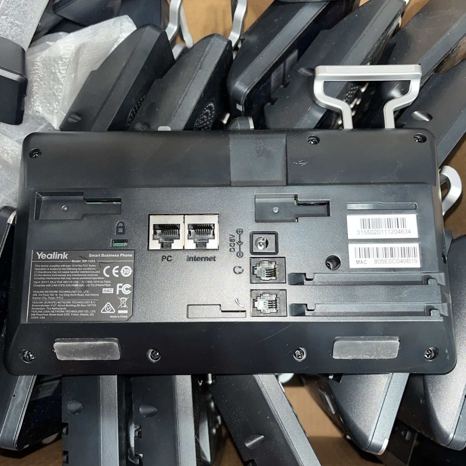 x20 YEALINK SIP-T55A TEAMS EDITION MID LEVEL ANDROID DESK PHONES