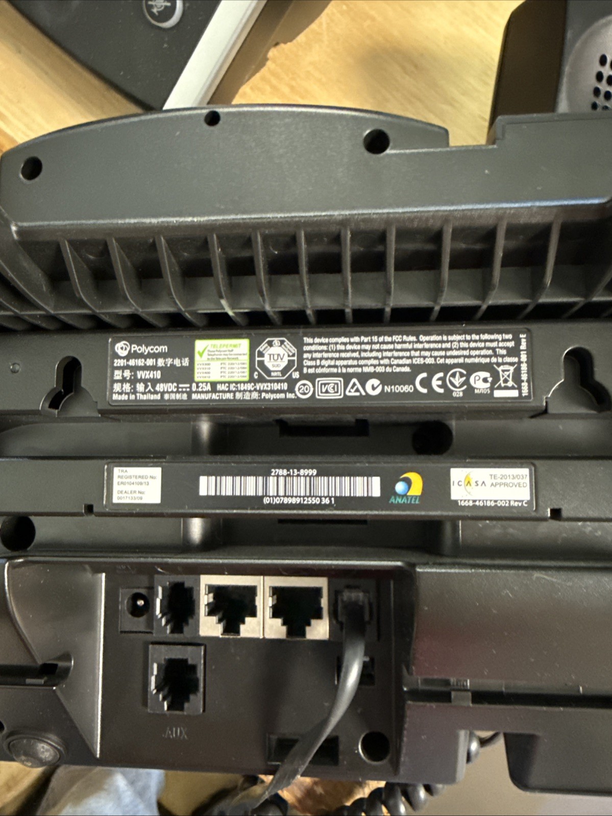 Polycom VVX 410 12 Line IP Phone – Factory Reset (Unit Only, No power Adapter)
