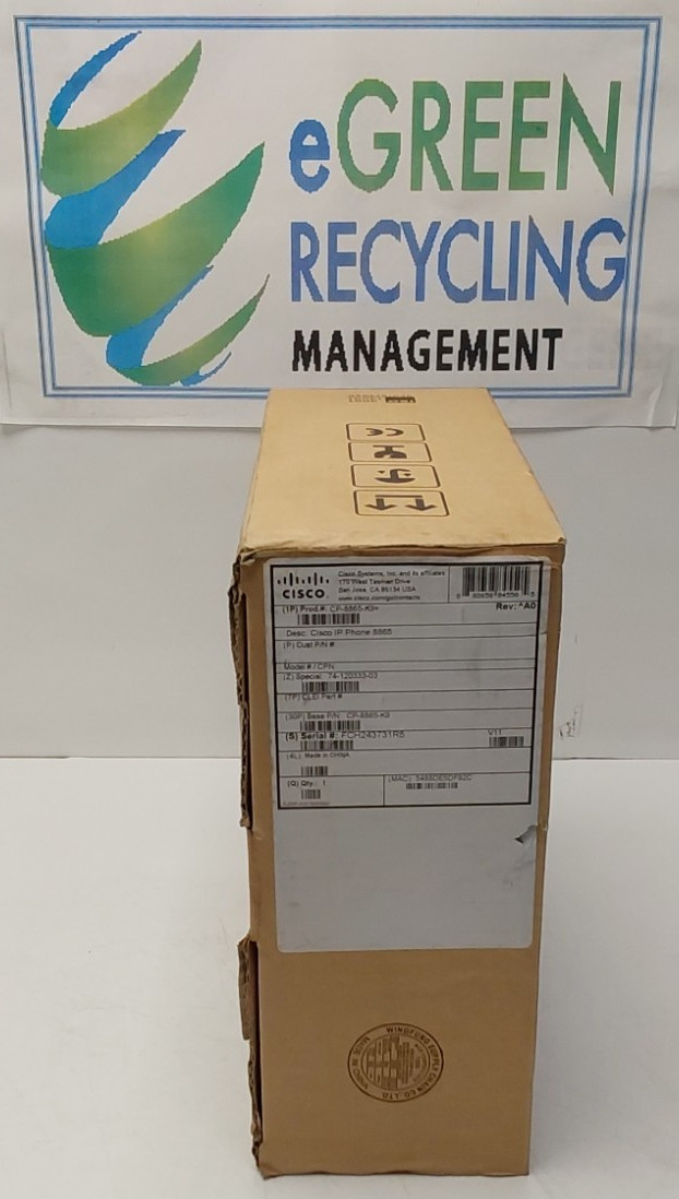Cisco CP-8865 V08 Multiplatform IP VoIP Business Phone CP-8865-K9 New Open Box