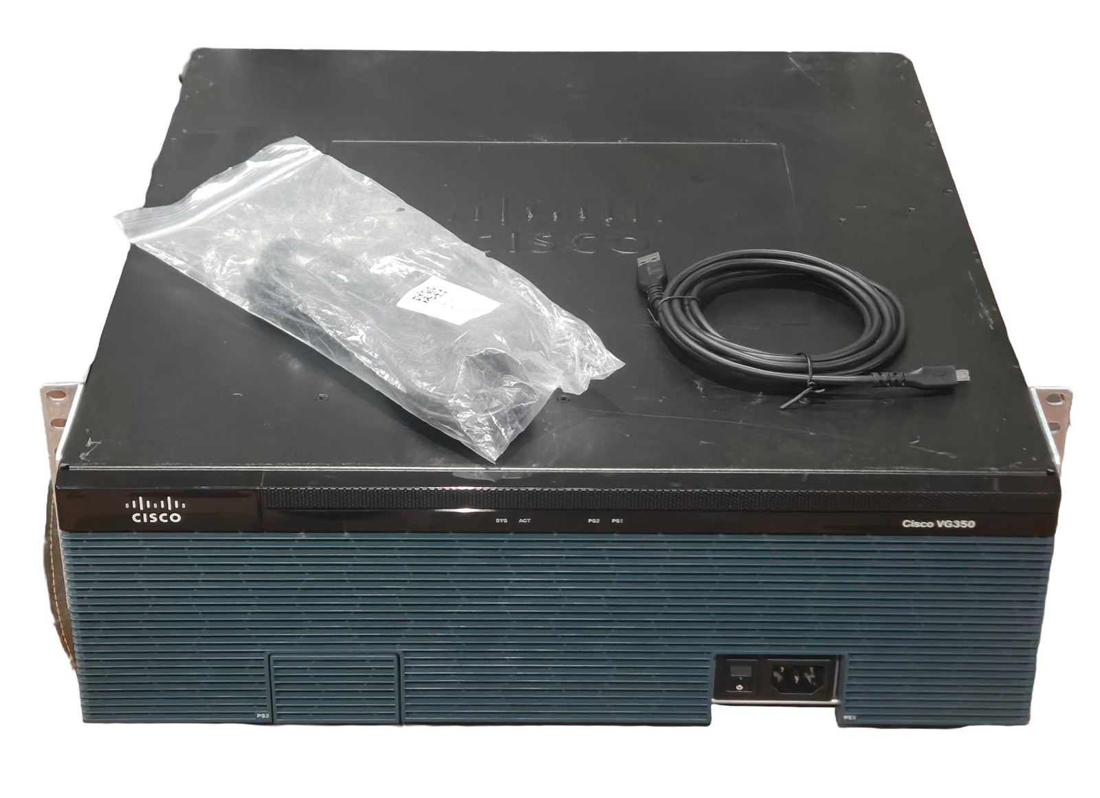Cisco VG350-SPE150/K9 High Density VOIP Analog Gateway | 2x SM-D-72FXS | 1YR WTY