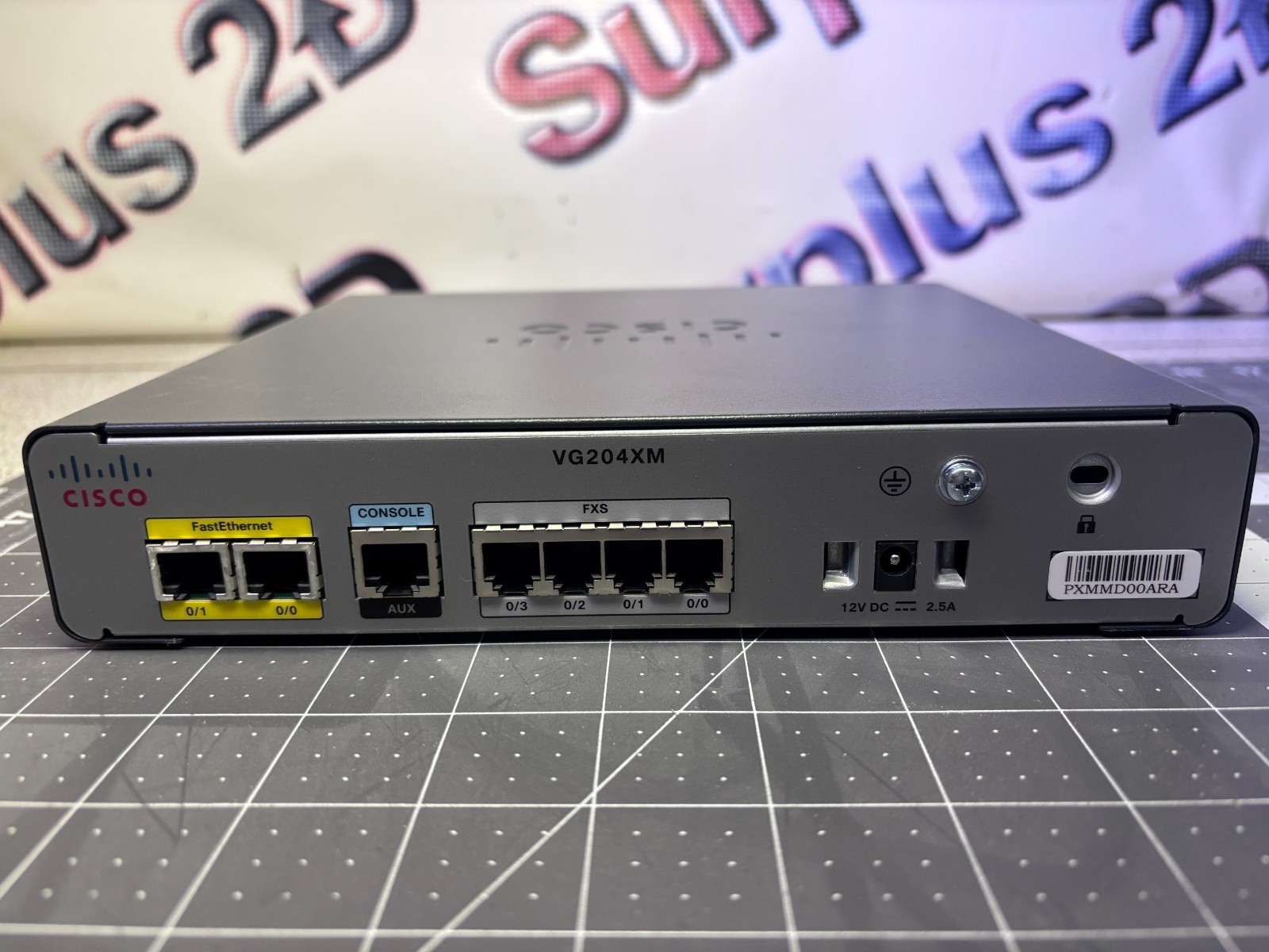 Cisco Analog Voice Gateway w/ 4 FXS Ports and Power Supply – Model VG204XM