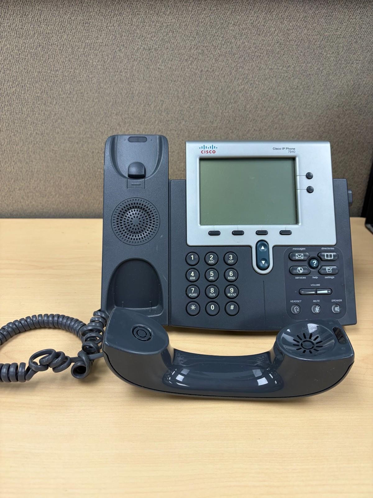 Lot of 7 Cisco CP-7940 VoIP IP Phone w/Speakerphone & Handset NO ADAPTER, used