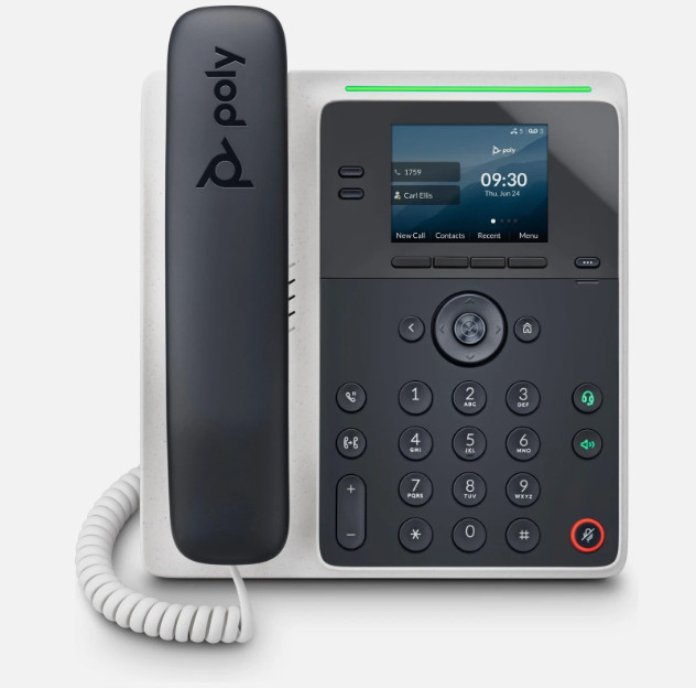 Poly Edge E100 IP Phone – Corded – Corded – Desktop, Wall Mountable No PSU