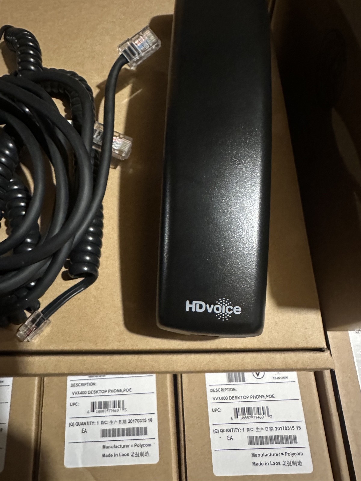 Lot of 18 Polycom VVX 400 12-line HD VoIP Phone – Black – FREE SHIPPING-