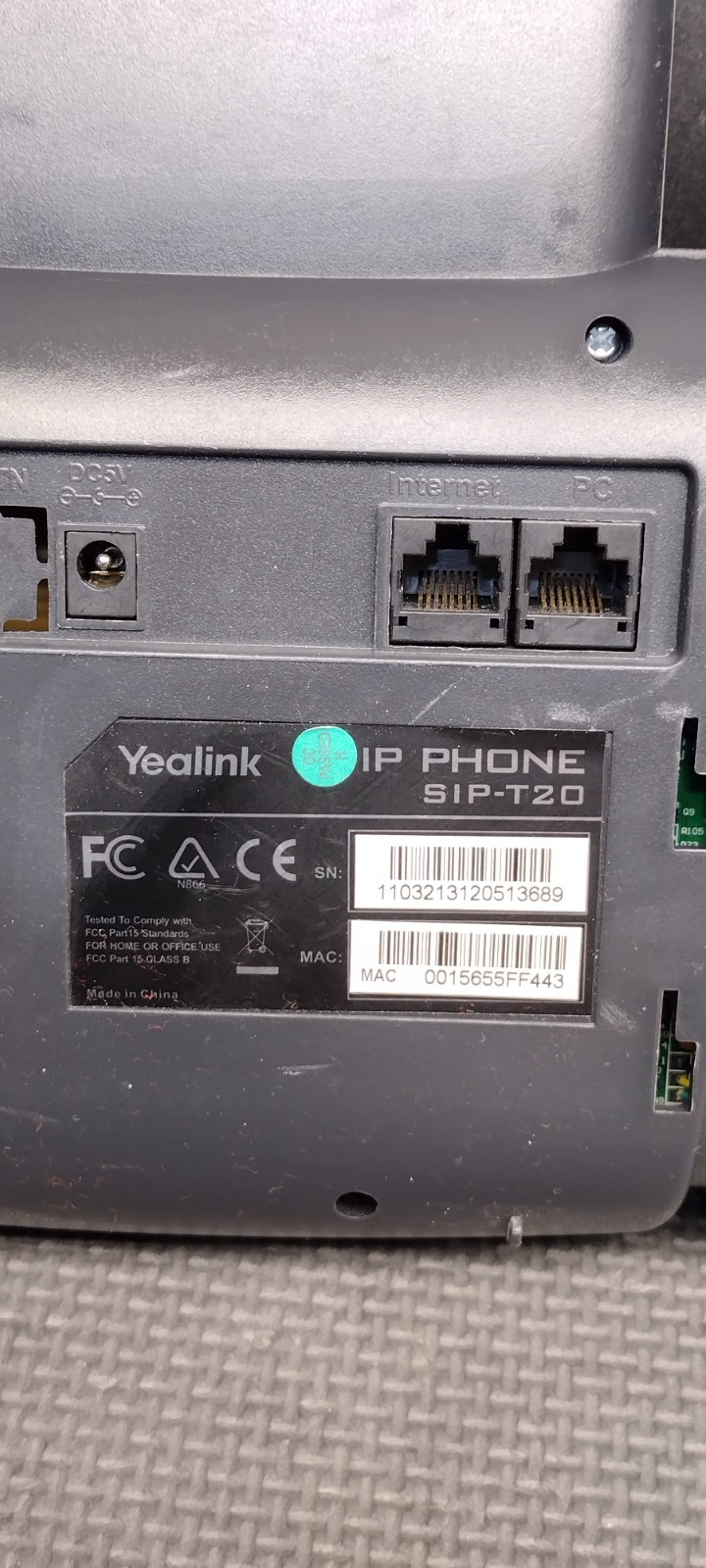 Yealink SIP-T20 IP Enterprise HD Phone Office Work NO PHONE