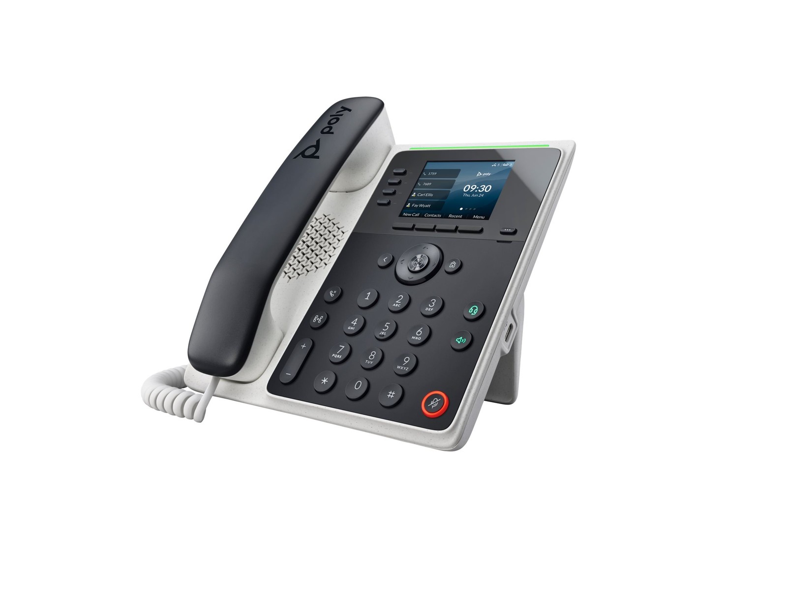 Poly Edge E220 IP Phone and PoE-enabled Voice over ip Voip Phone 82M87AA