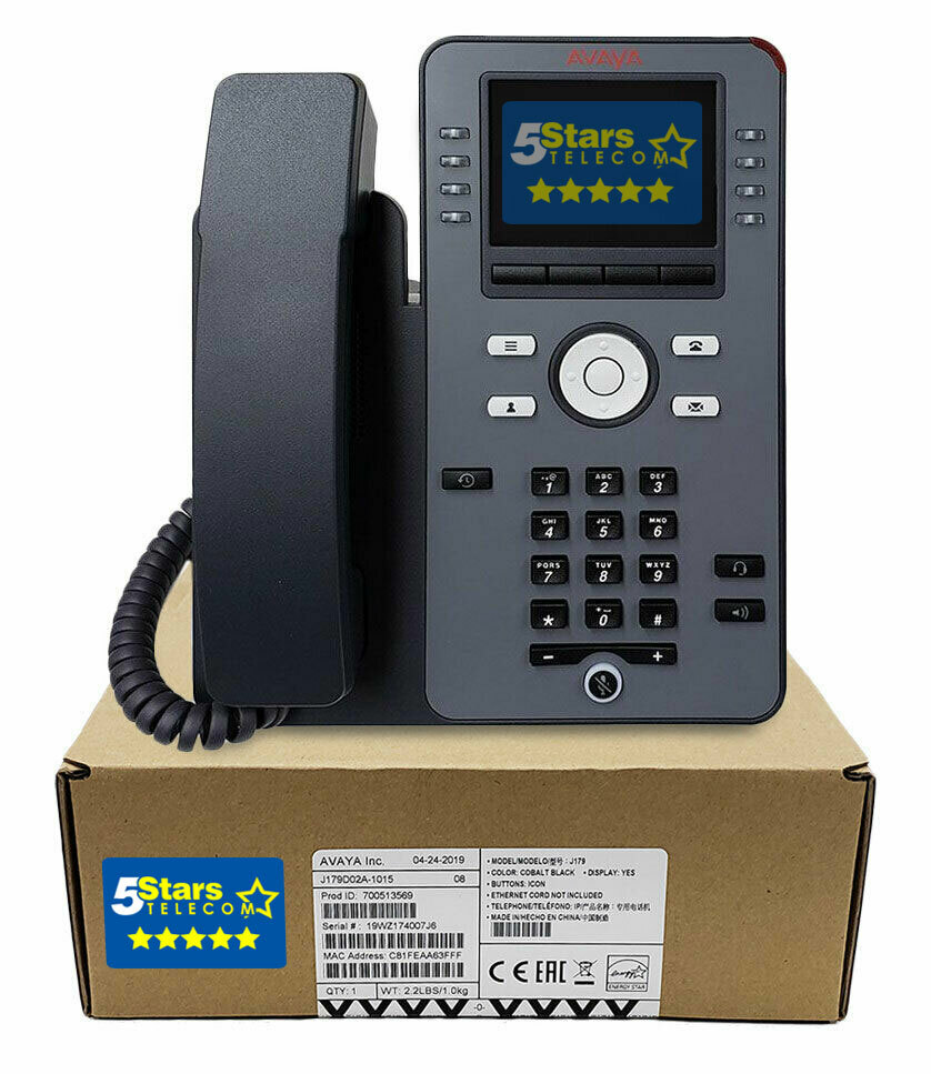 Avaya J179 Gigabit IP Phone Color (700513569) – Brand New, 1 Year Warranty