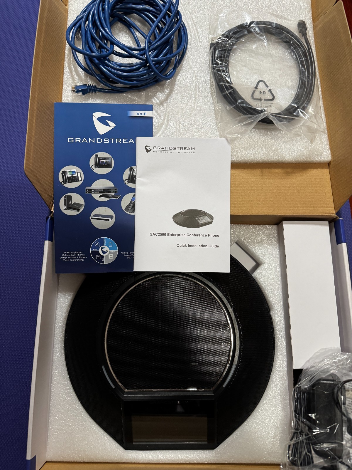 GRANDSTREAM GAC2500 IP Network Enterprise PoE Conference Phone- EXCELLENT ~STOCK