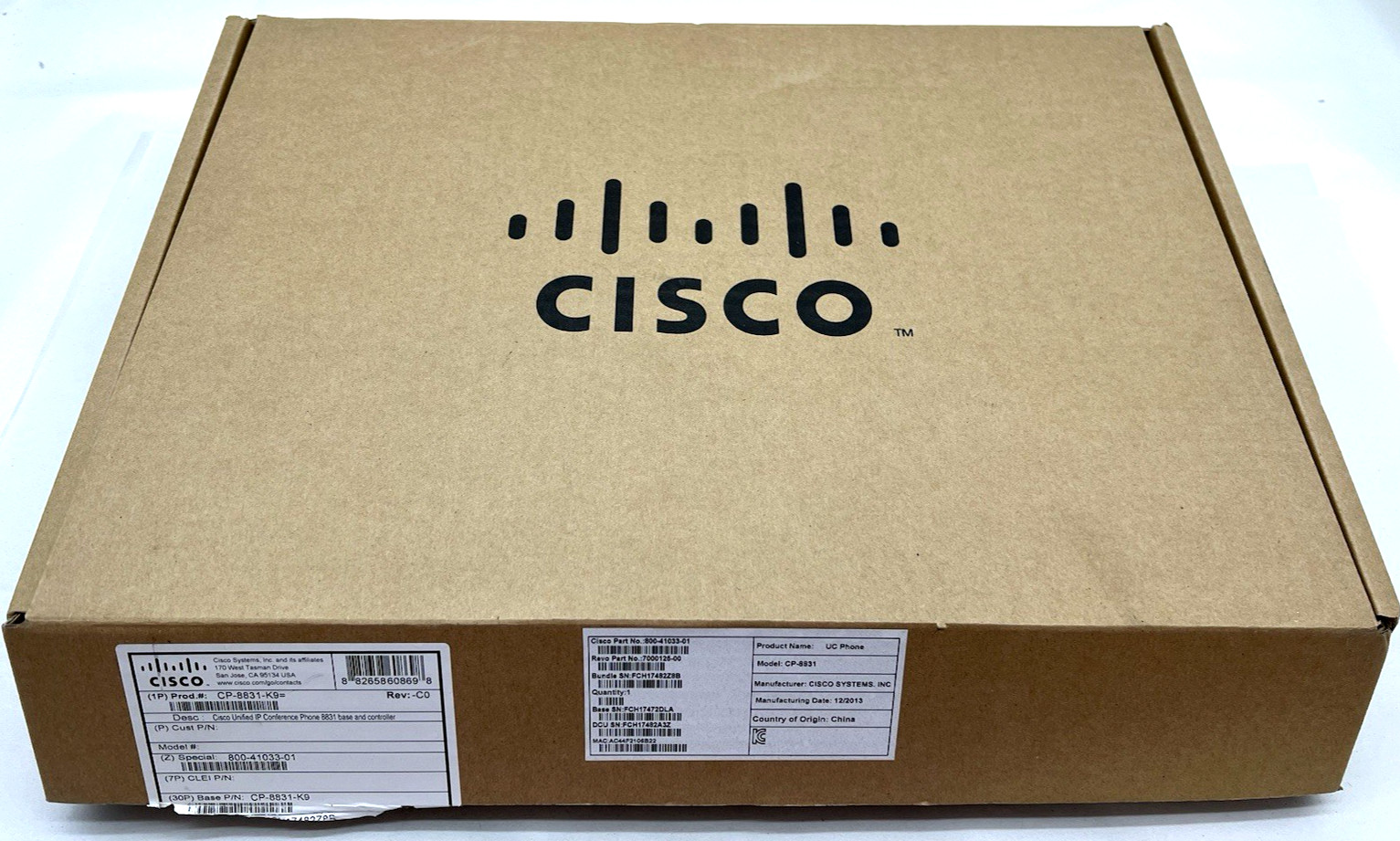 Cisco Unified IP Conference Phone CP-8831-K9= Base And CP-8831-DCU-S Controller