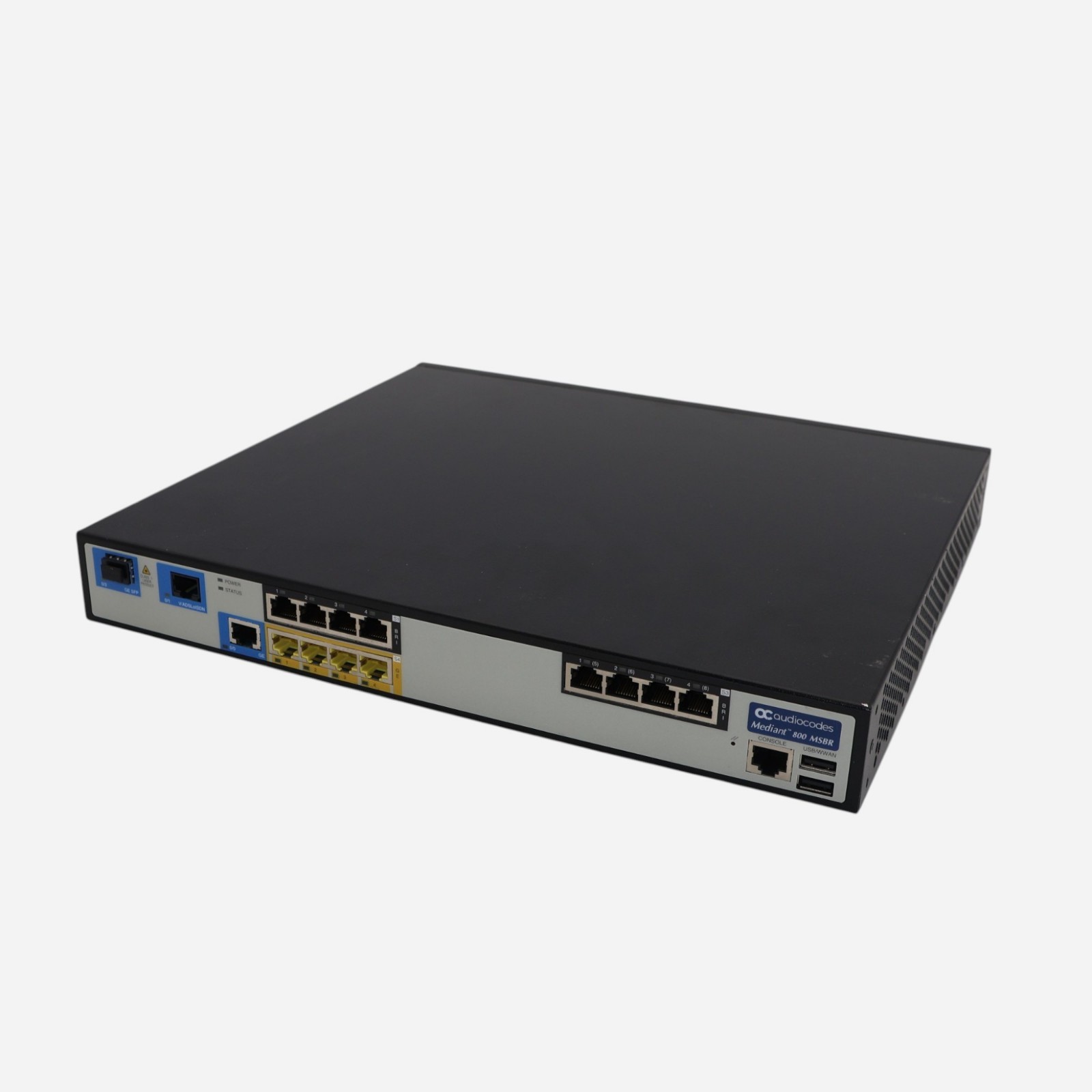 Audiocodes Mediant 800B Mediagateway 4LAN 8BRI 1Fiber ADSL Annex B DT