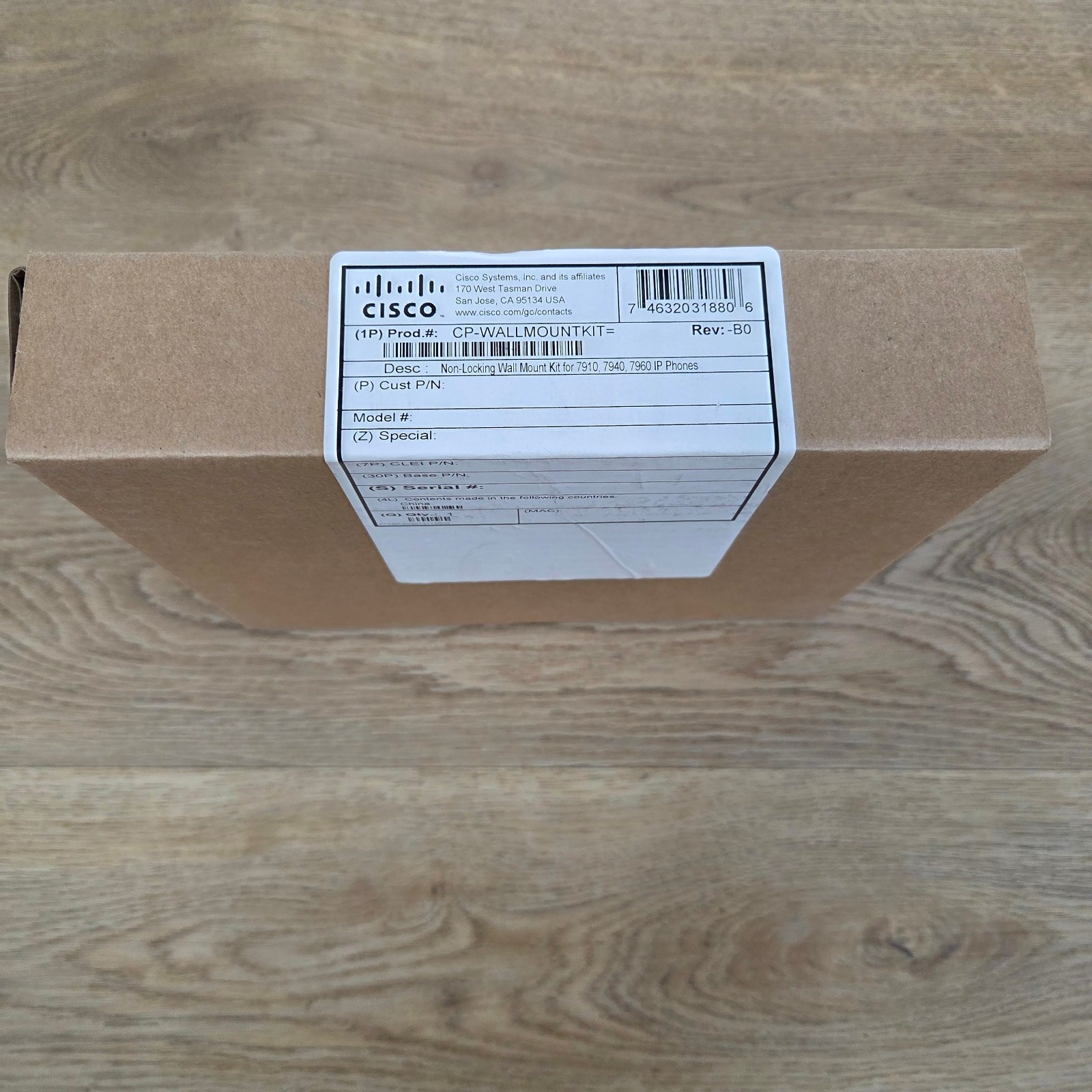 Cisco CP-WALLMOUNTKIT= Non-Locking Wallmount Kit for 7910, 7940, 7960 Phones NEW