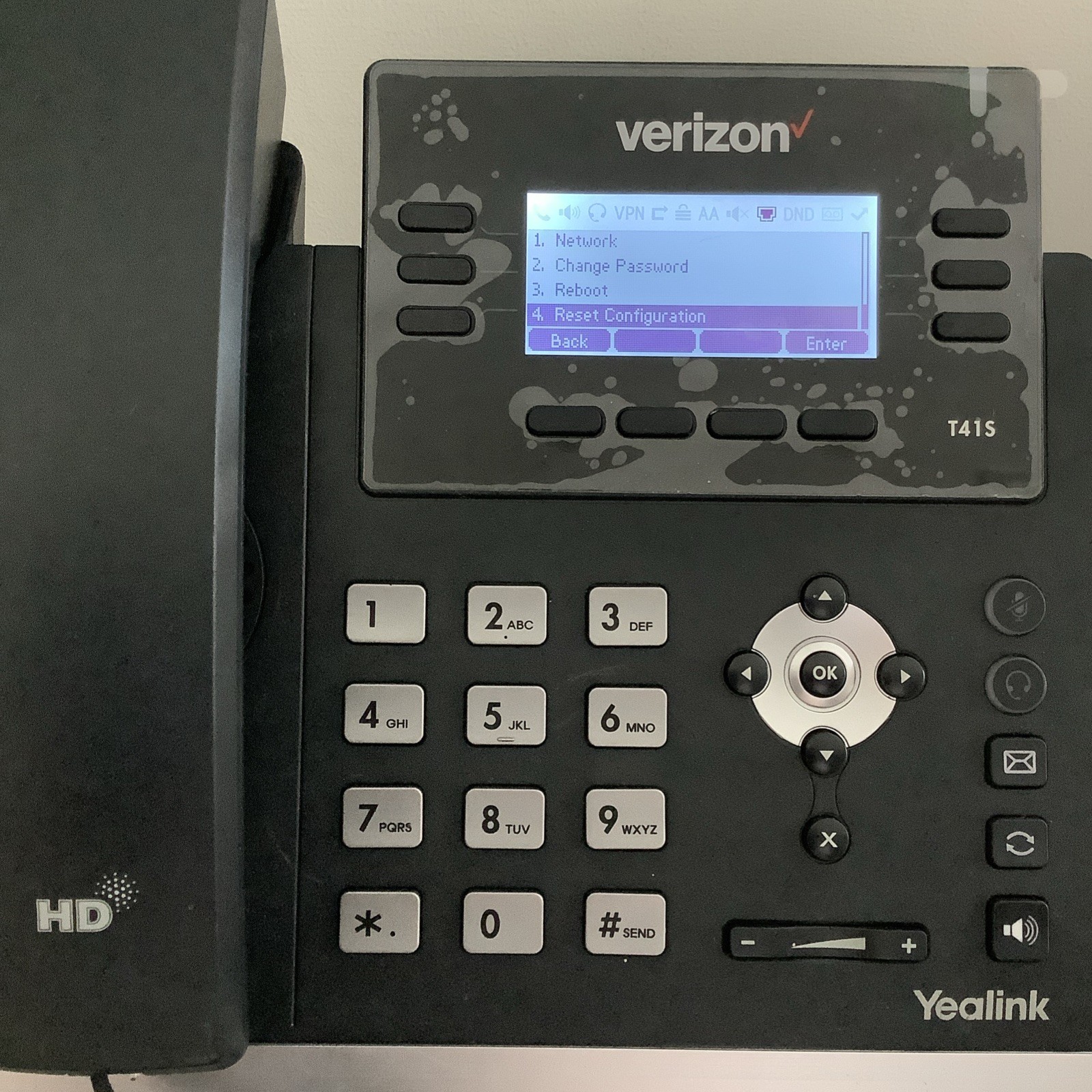 Yealink T41S VoIP 6 Line Phone Verizon Branded Factory Reset Performed READ!