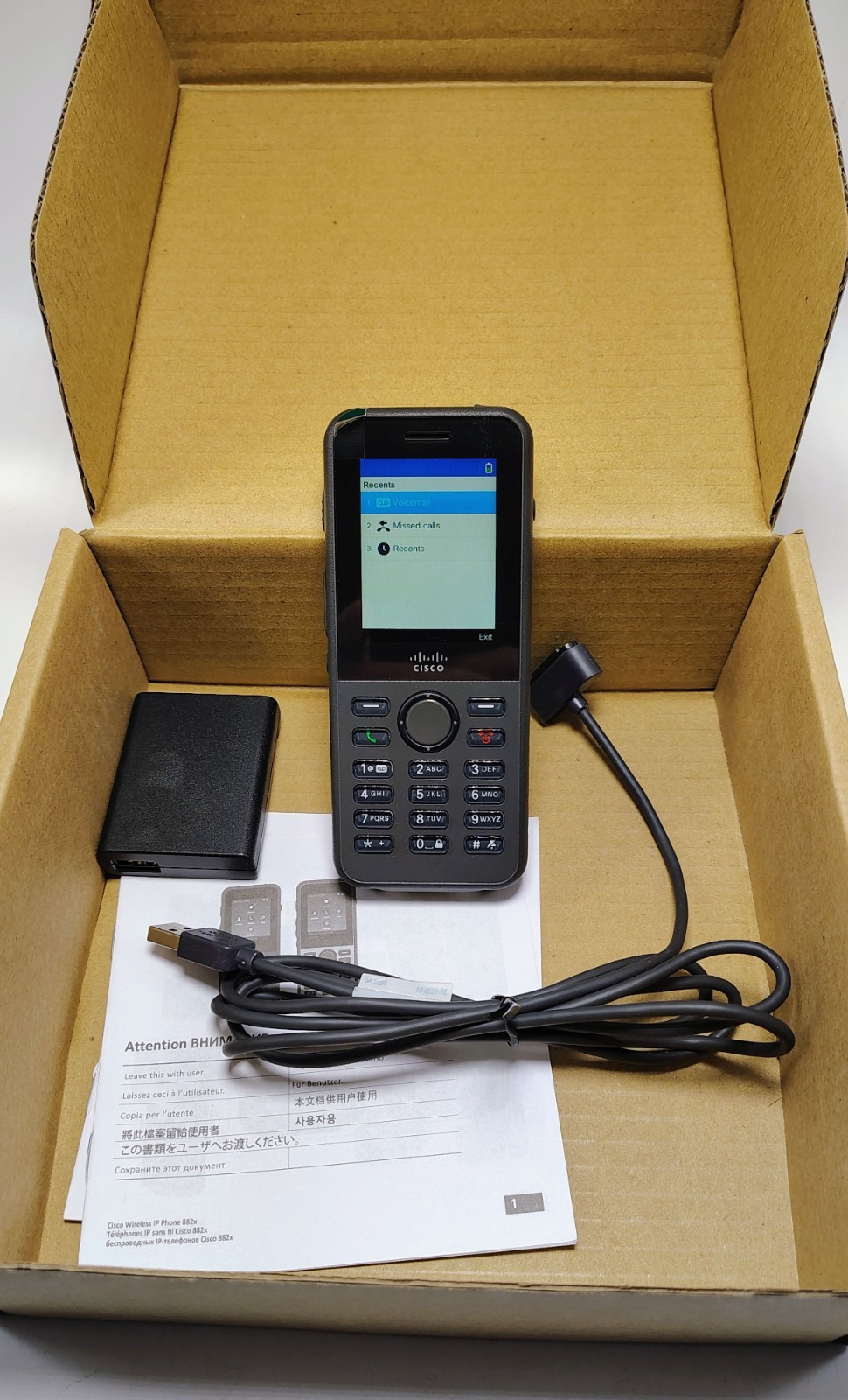 Cisco CP-8821-K9-BUN Unified Wireless IP VoIP Phone Cisco 8821 – Unused Open Box