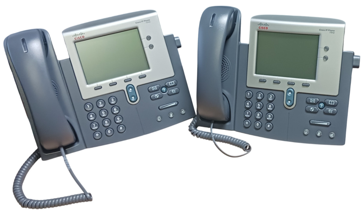 Lot of 2 Cisco 7972 CP-7942G Unified IP VoIP Business Office Phone