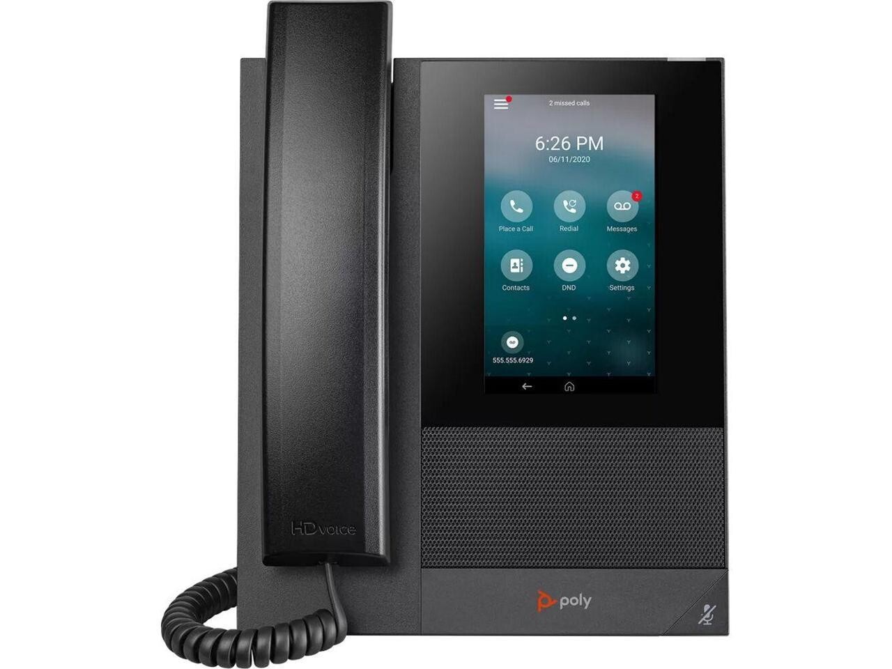 Poly CCX 400 IP Phone Corded Corded Desktop Wall Mountable Model 848Z8AA#AC3