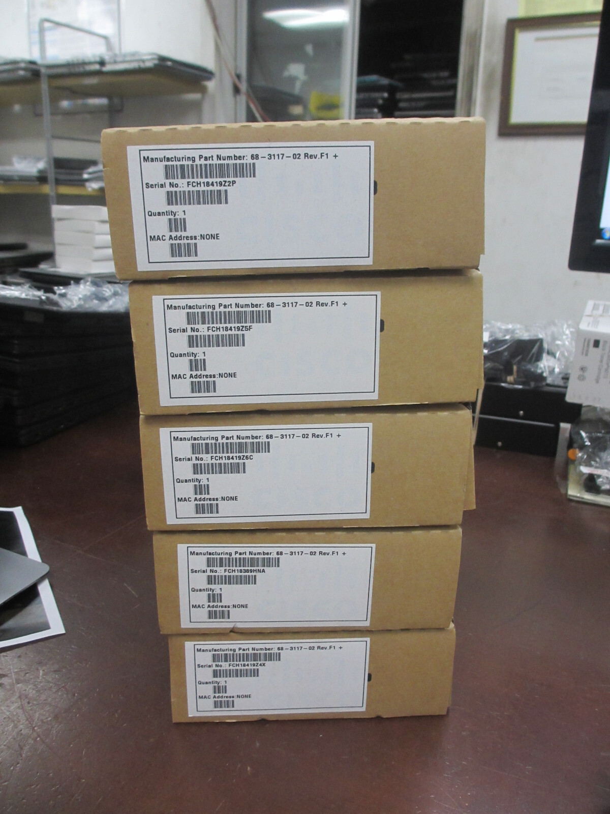 Lot of 5 Cisco CP-7916 IP Color Phone Expansion Module for Cisco 7975G Phone