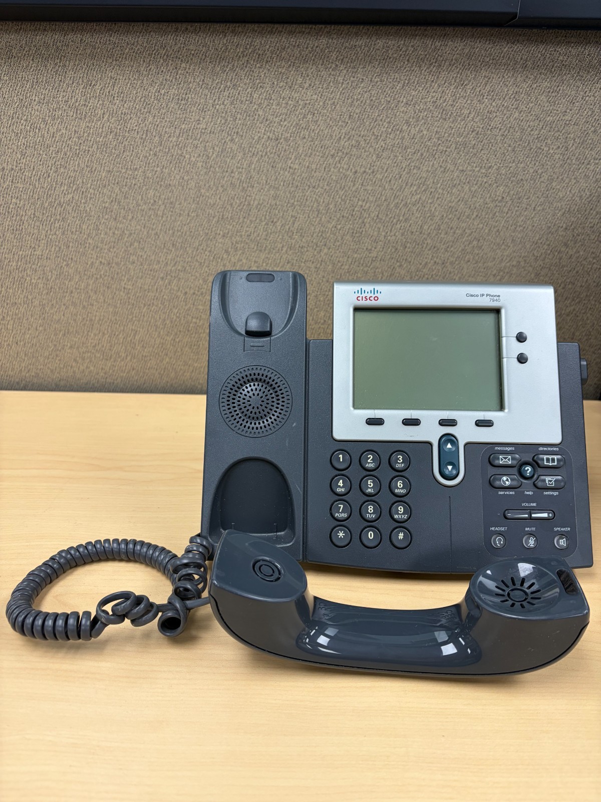Lot of 7 Cisco CP-7940 VoIP IP Phone w/Speakerphone & Handset NO ADAPTER, used