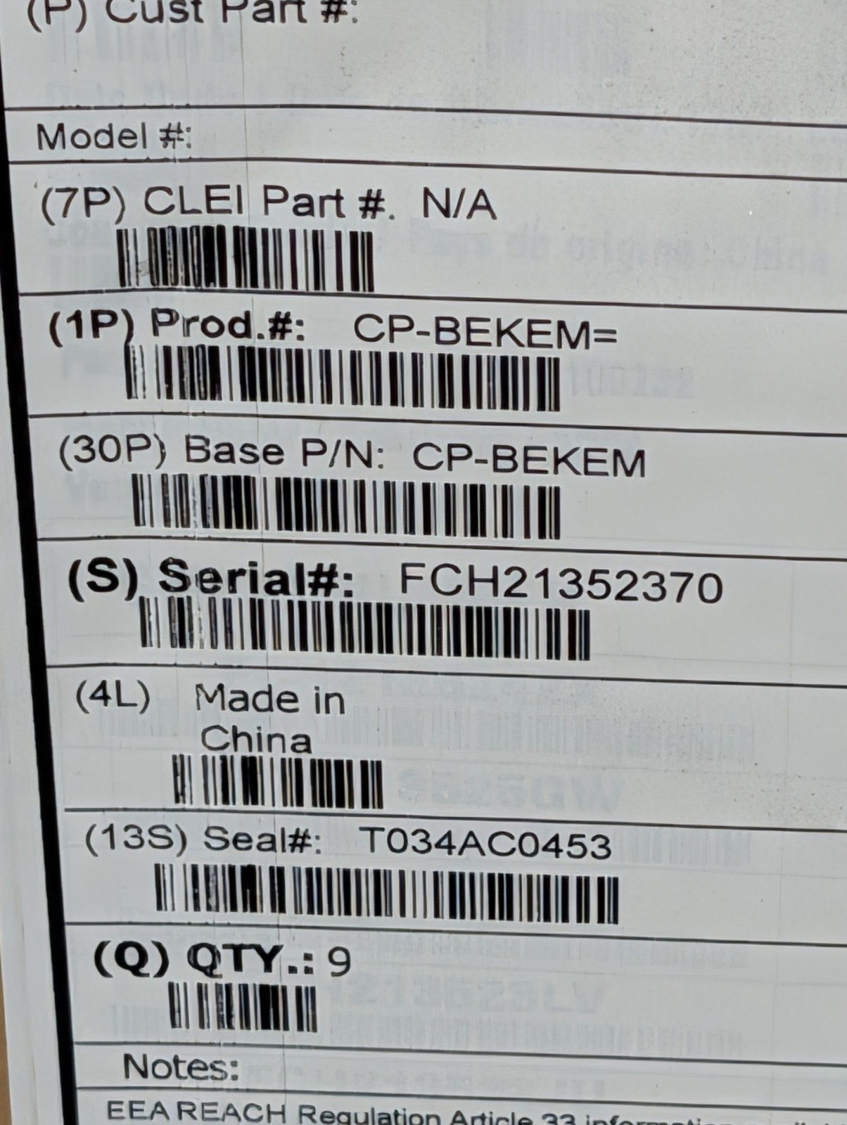 Lot of 9 NEW Cisco CP-BEKEM Key Expansion Modules for 8800 Series IP Phone