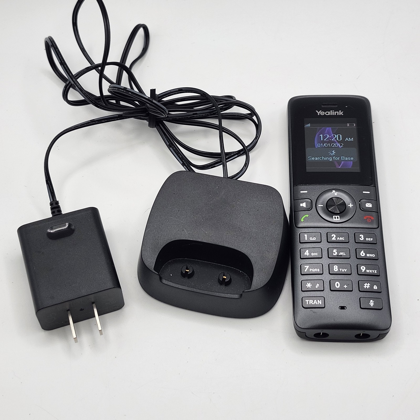 Yealink IP DECT Cordless Phone With Base W73H Charger, Cradle & Battery Tested