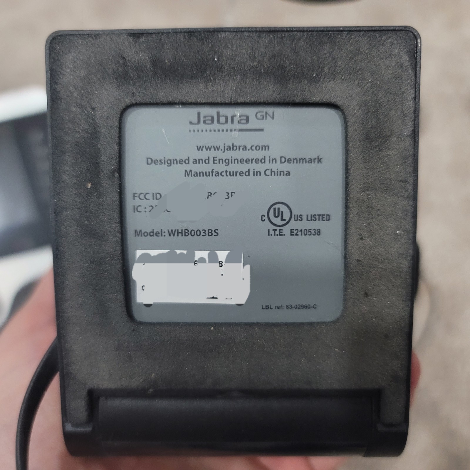Cisco Model CP-8811 Phone W Jabra WHB003BS Headset