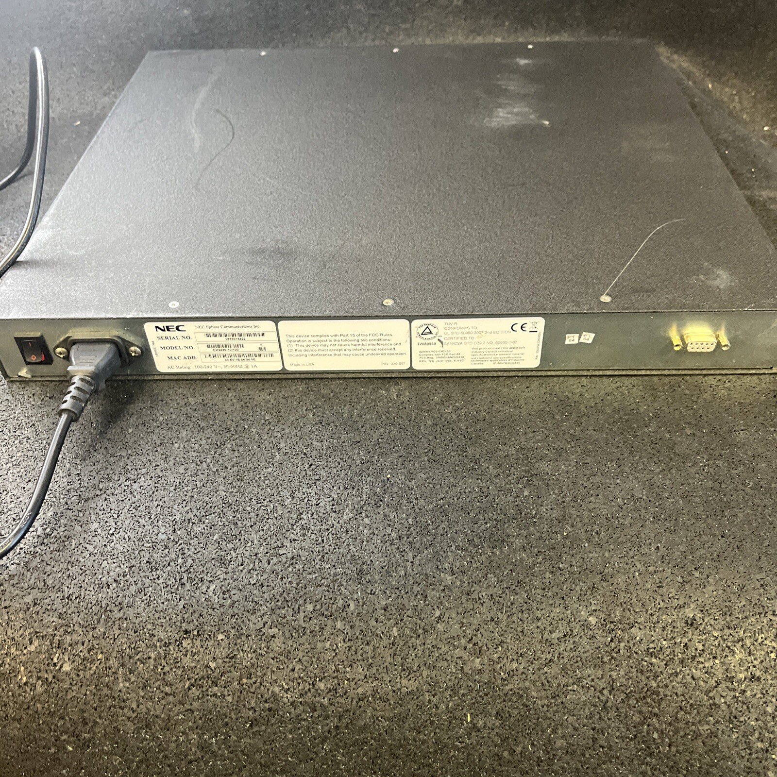 NEC – AT SPHERE CH2430 10/100 SPHERICAL COHUB MEDIA GATEWAY