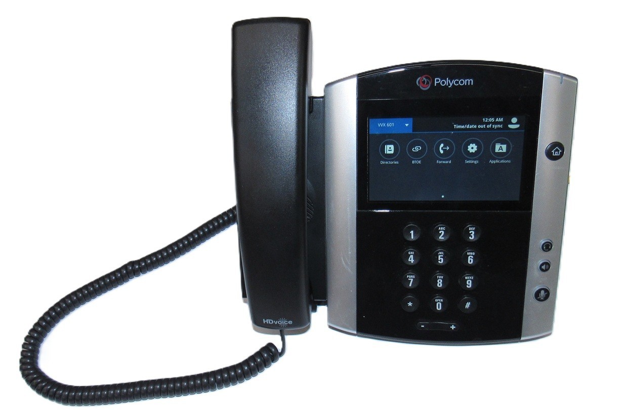 Polycom 16 Line Premium SIP Corded Business Media Phone VVX 601