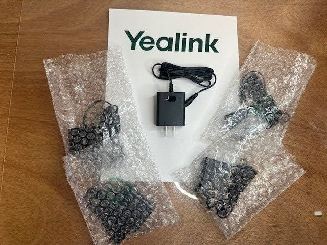 Yealink AC Adapter Power Supply (5 Pack) YLPS052000B1-US T53 T54 T57 T58