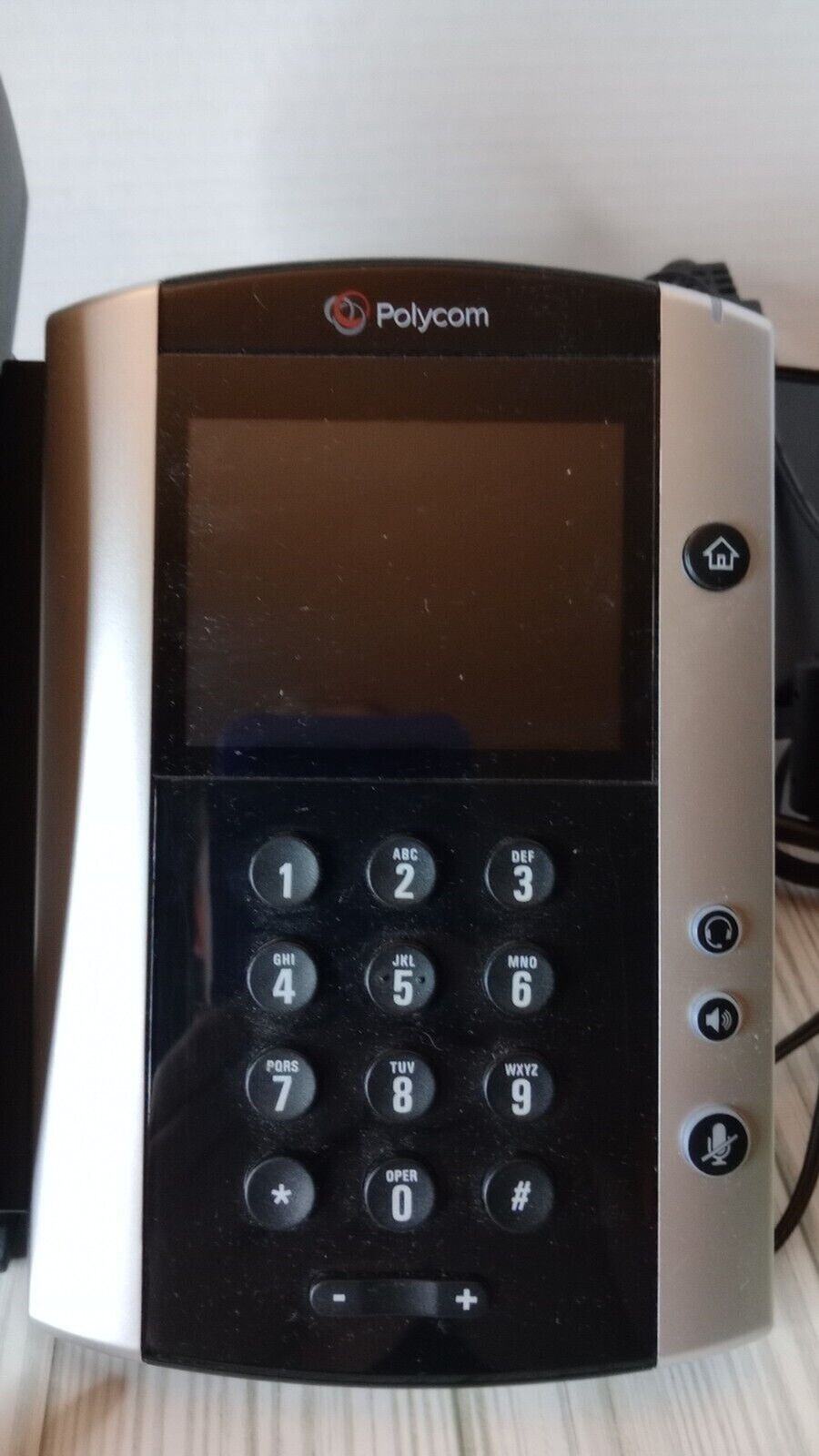 Polycom VVX 501 Business Media VOIP Desktop Phone – Black Touch Screen