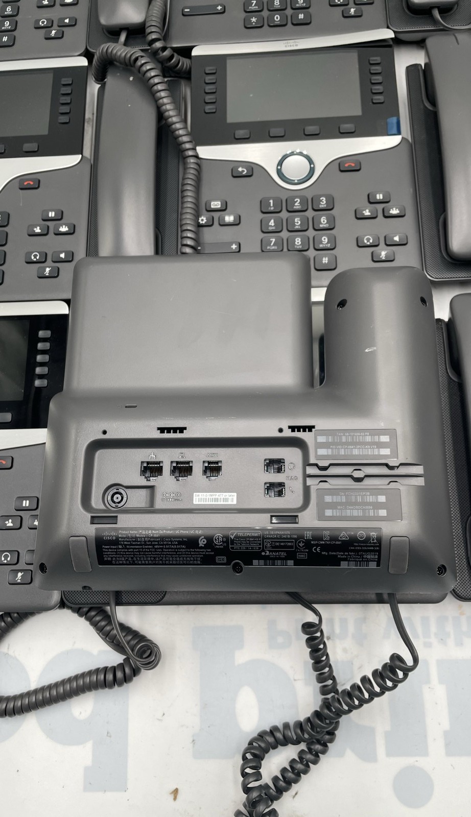 Cisco CP-8841 IP VoIP Desk Phones Stands PoE Business Lot Of 10