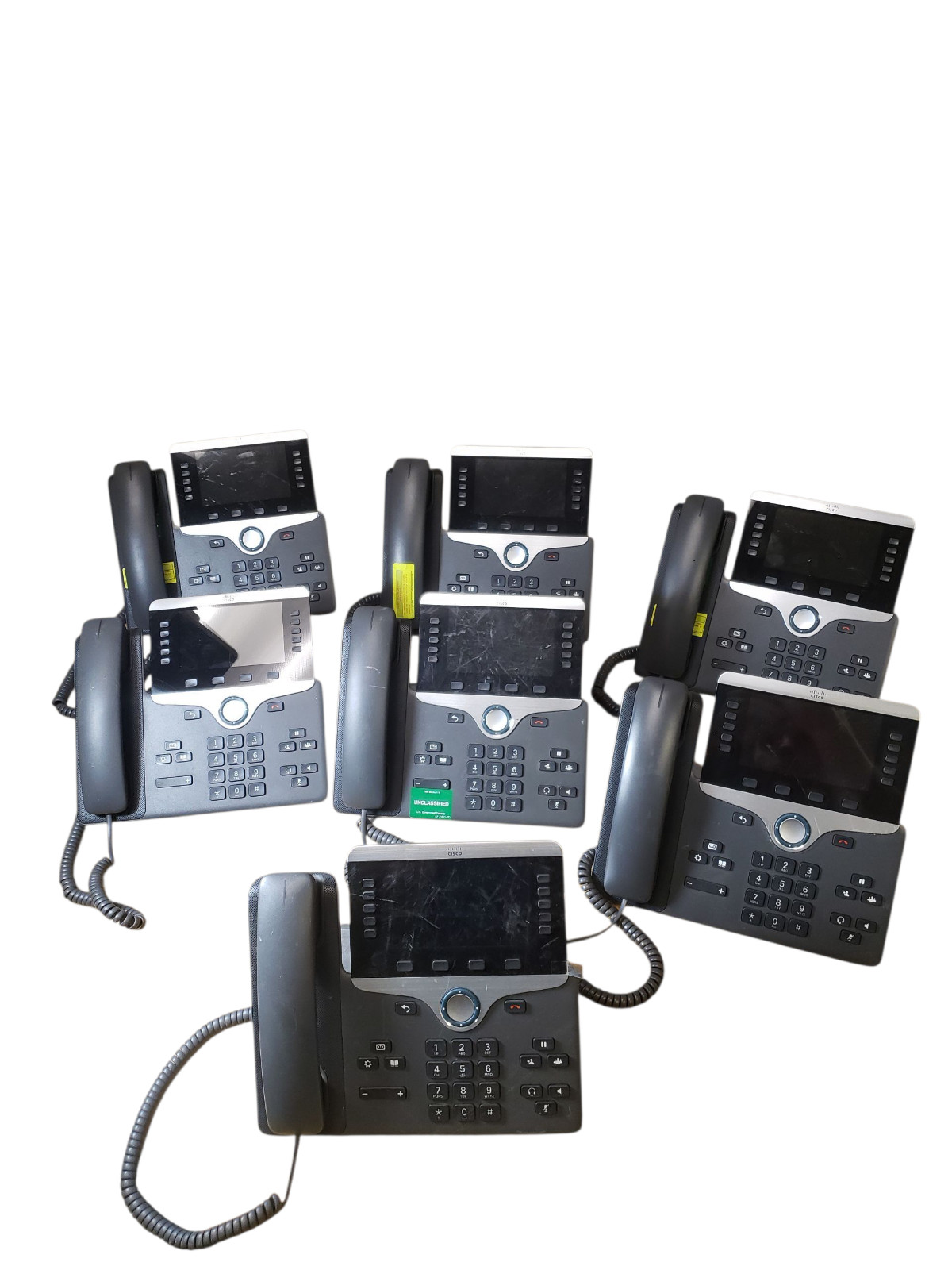 *Lot Of 7* Cisco CP-8841 IP Phone VOIP with stands CP-8841-K9